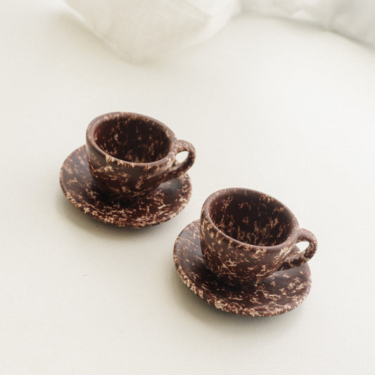 handmade espresso set
