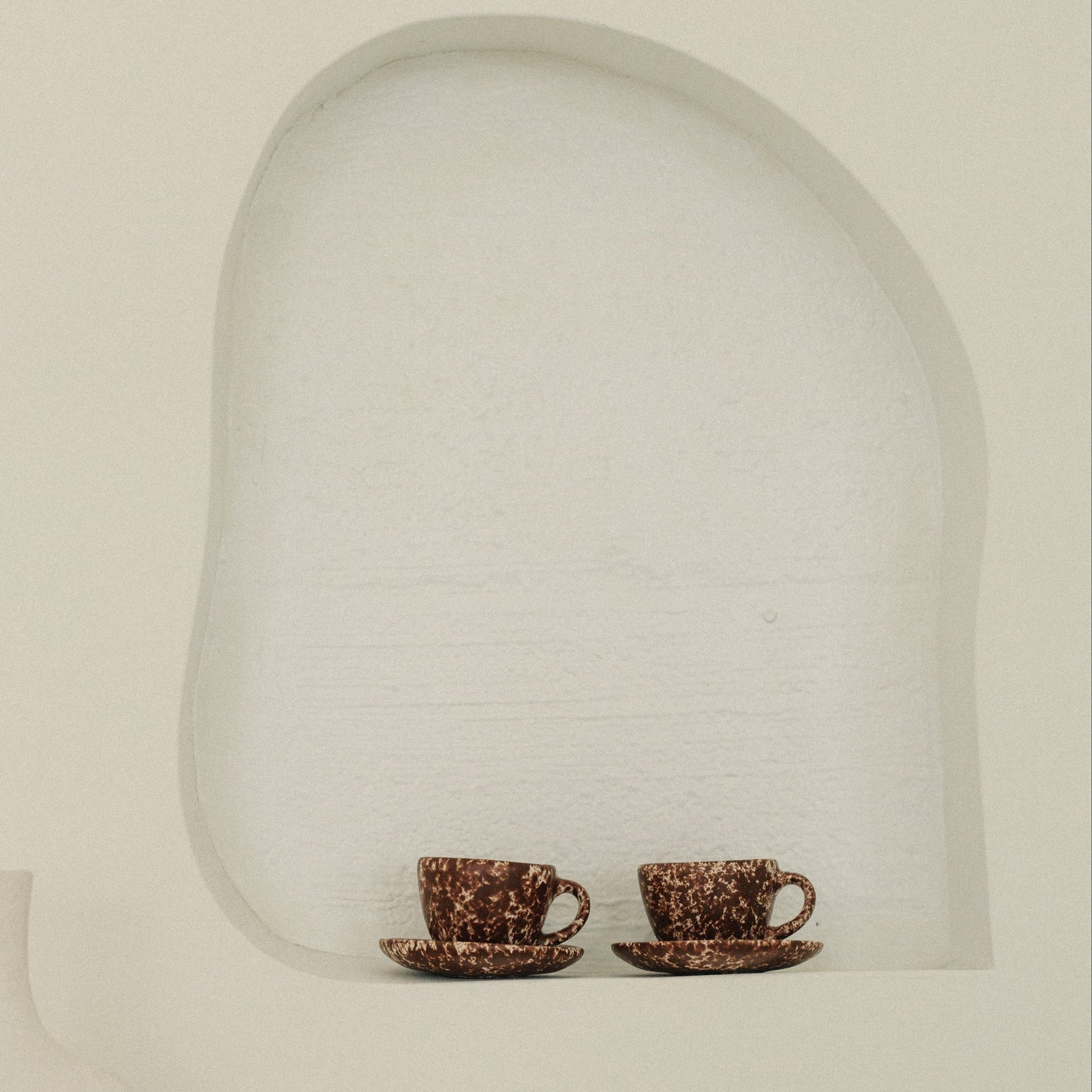 handmade ceramic espresso set