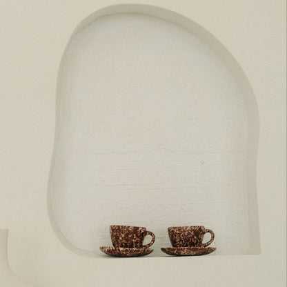 handmade ceramic espresso set