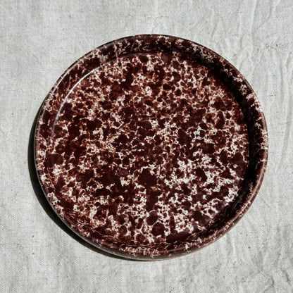 dessert plate, handmade ceramic stoneware small plate.