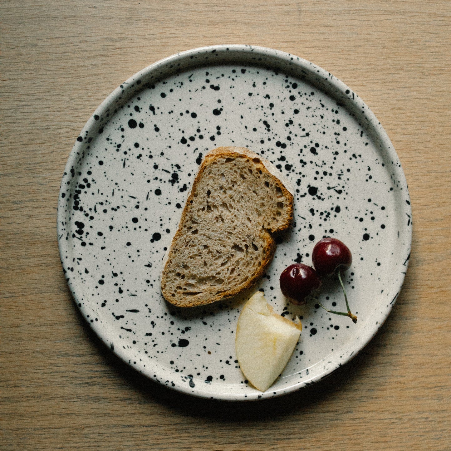 table setting, handmade ceramic platter, large dinner plate, modern ceramic, stoneware