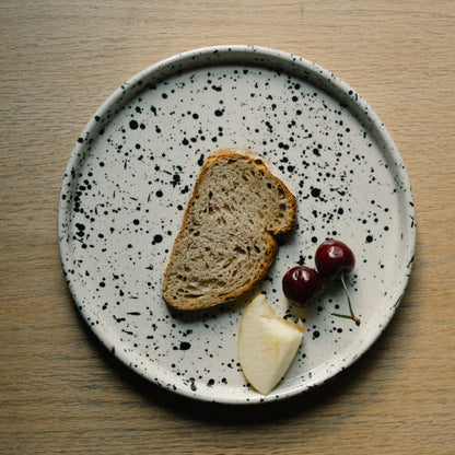 table setting, handmade ceramic platter, large dinner plate, modern ceramic, stoneware