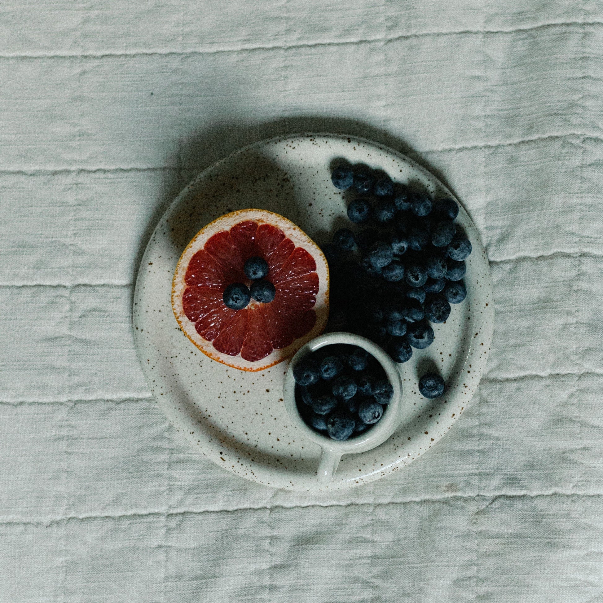 handmade ceramic plate, stoneware, large dinner plate, modern, gustaf westman plate, casa azua, artisan made plates, tableware, tabletop decor