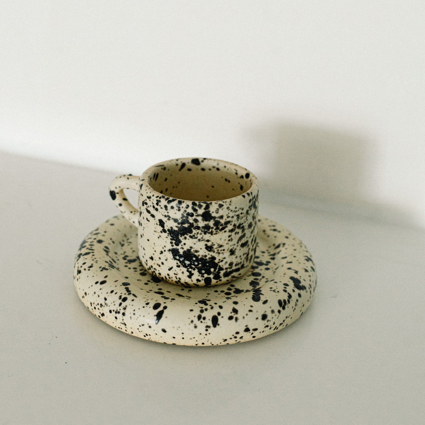 White Truffle Cortado Mug & Saucer