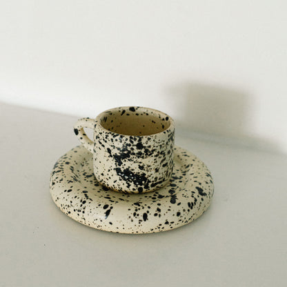 White Truffle Cortado Mug & Saucer