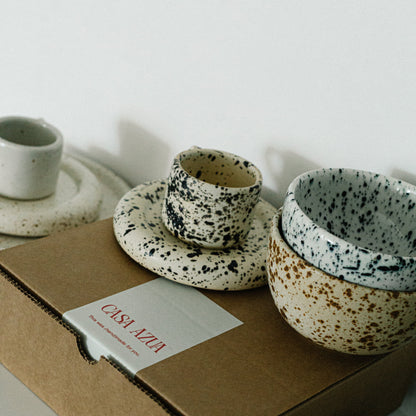 White Truffle Cortado Mug & Saucer