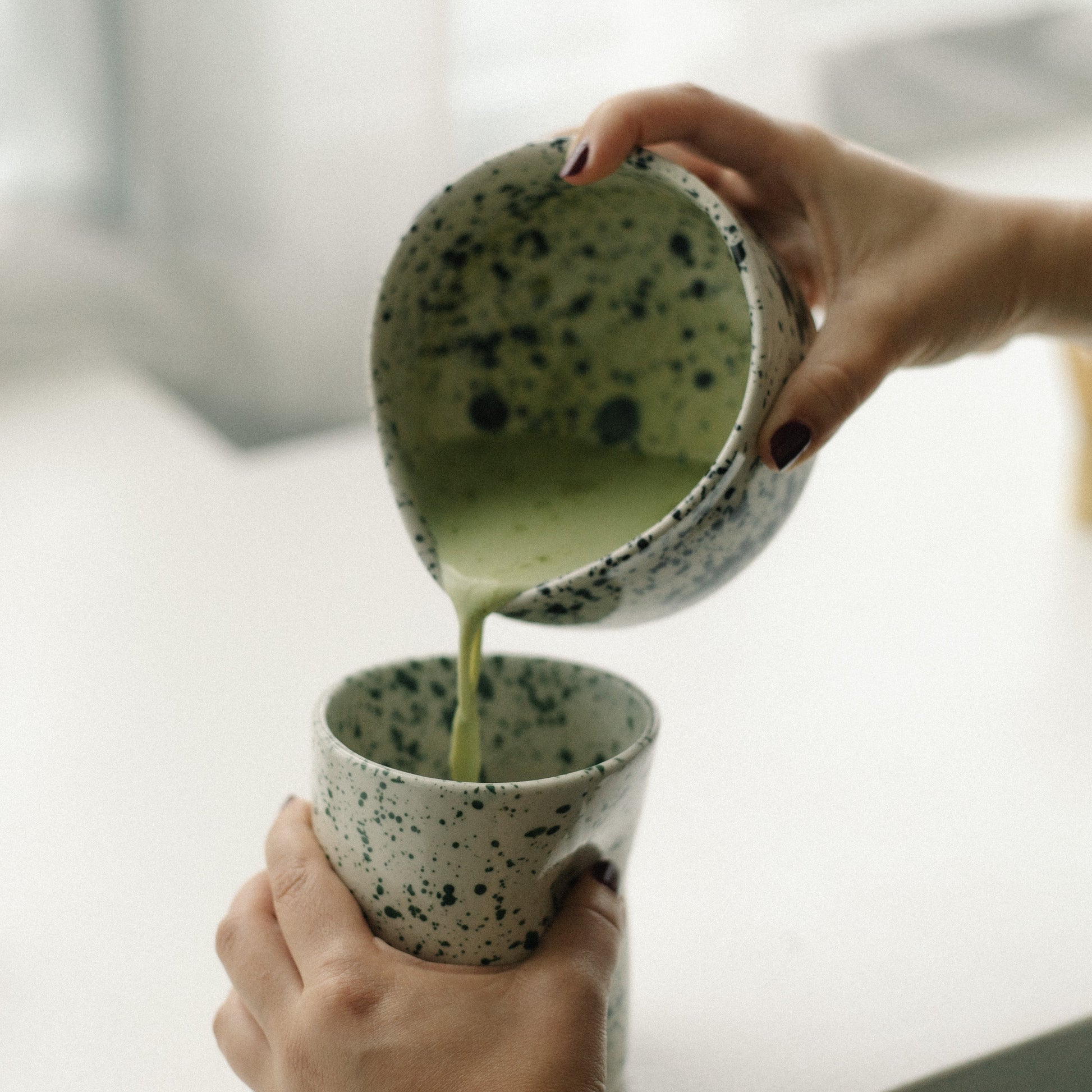 Matcha bowl and whisk holder, matcha set, handmade ceramic stoneware.