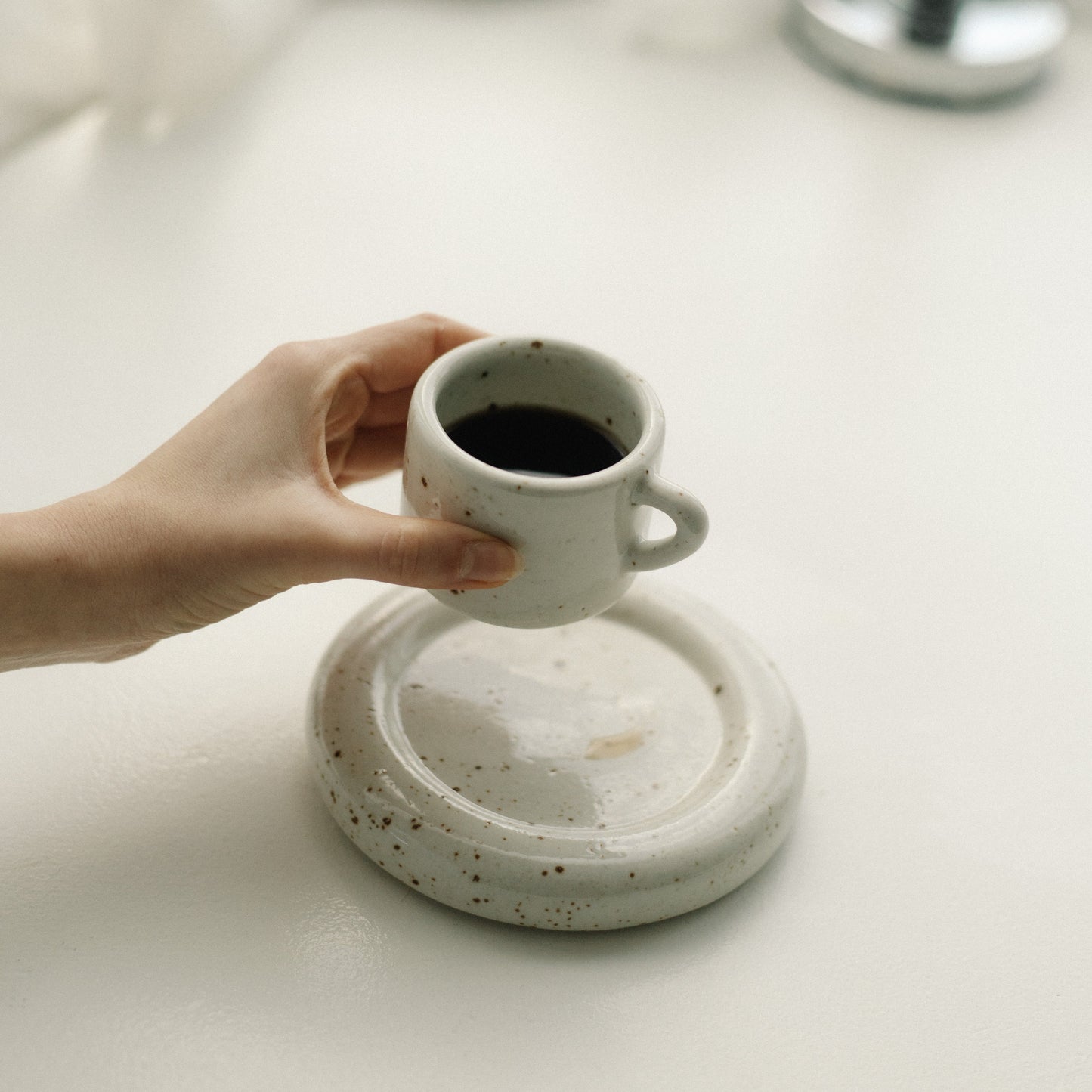 Vanilla Cortado Mug & Saucer