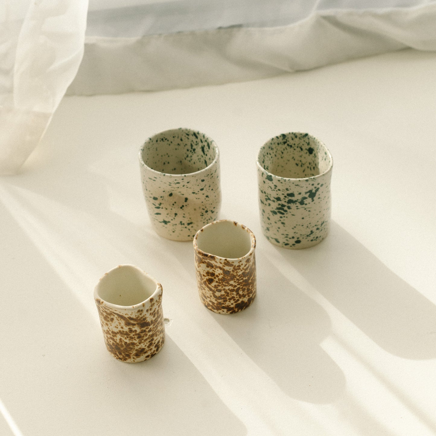 Handmade ceramic cup, coffee mug, stoneware coffee mug, iced latte, matcha latte cup. casa azua.