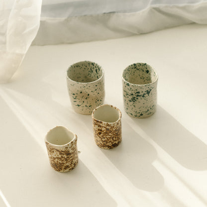 Handmade ceramic cup, coffee mug, stoneware coffee mug, iced latte, matcha latte cup. casa azua.