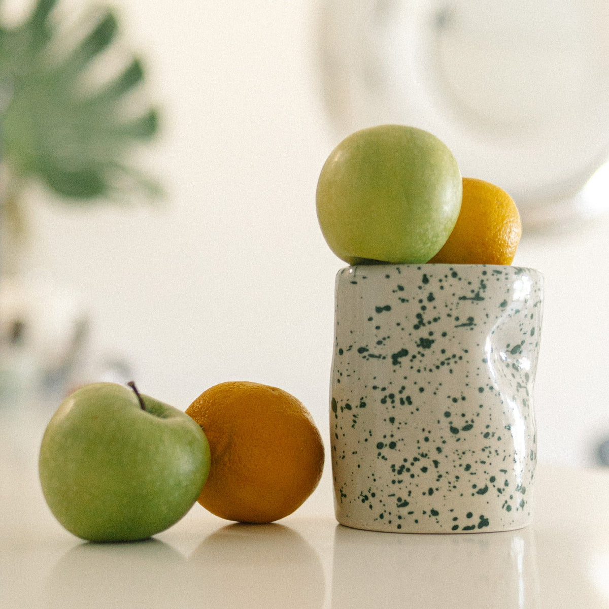 Handmade ceramic coffee cup, iced latte cup, matcha latte cup. Casa Azua