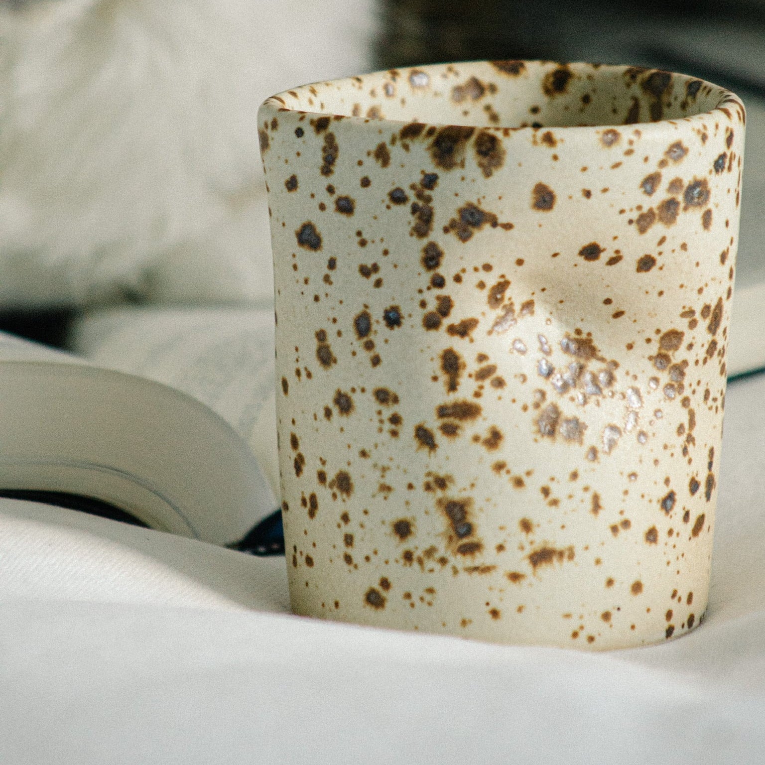 Handmade ceramic coffee and matcha cup, casa azua