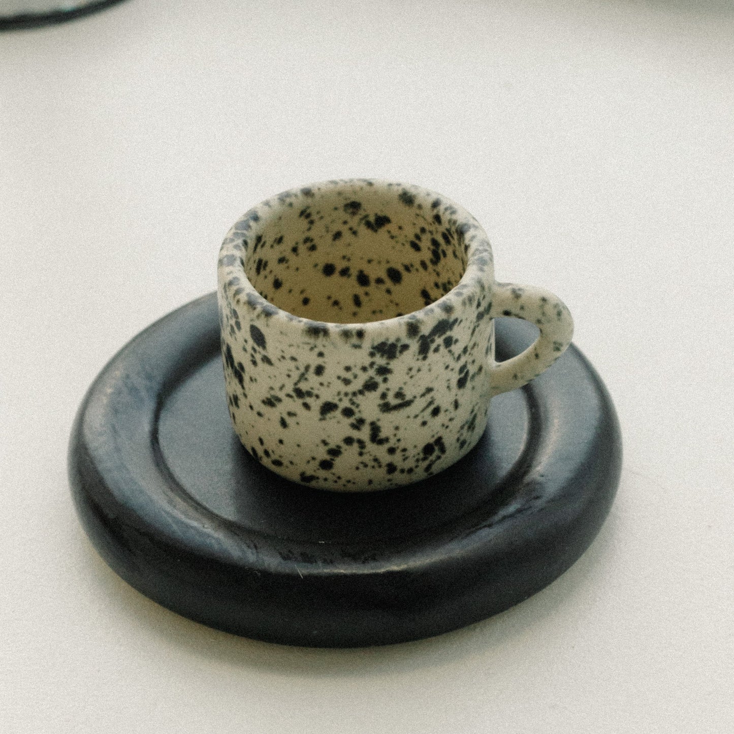 Black Truffle Cortado Mug & Saucer