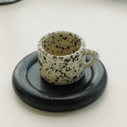 Black Truffle Cortado Mug & Saucer