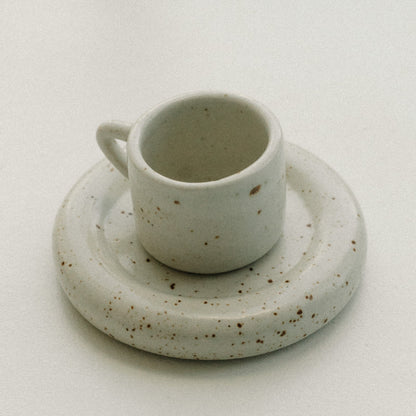 Vanilla Cortado Mug & Saucer