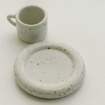 Vanilla Cortado Mug & Saucer