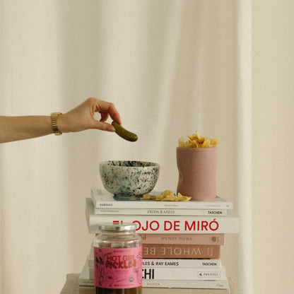 handmade ceramic stoneware bowl, snacks bowl plate