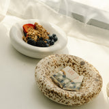 Chubby Plate, pasta bowl, coffee table accent, ceramic tdinnerware, handmade ceramic, platter, dinner plate, cloud plate.