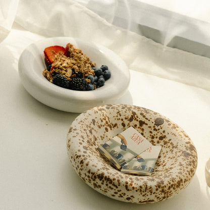 Chubby Plate, pasta bowl, coffee table accent, ceramic tdinnerware, handmade ceramic, platter, dinner plate, cloud plate.