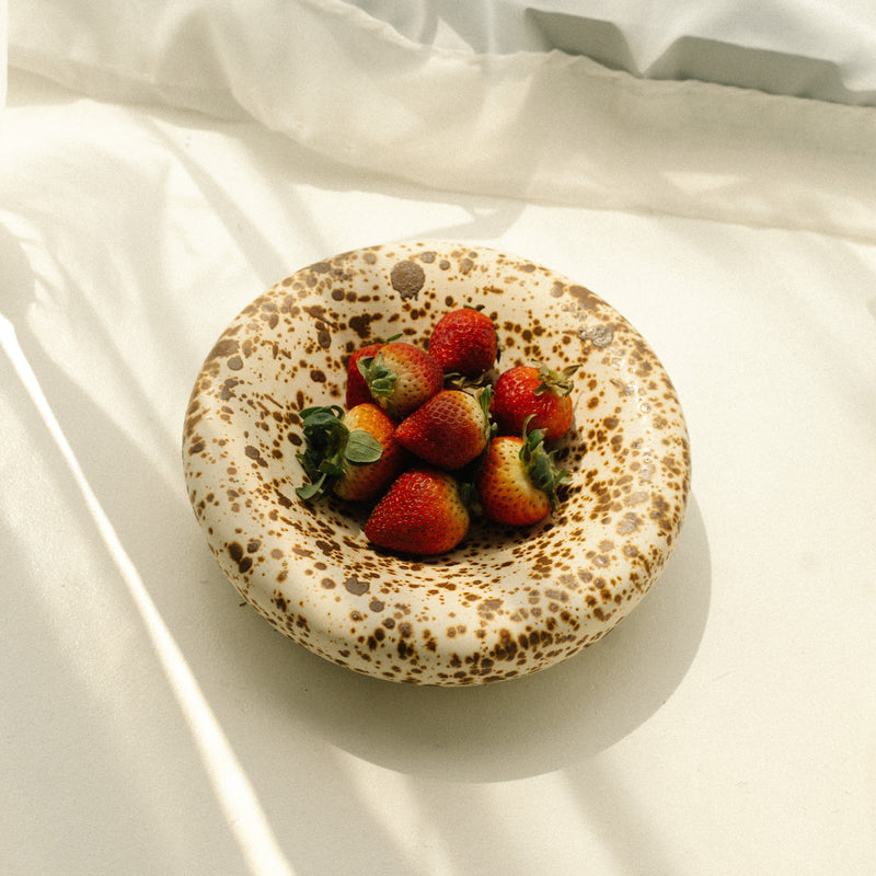 casa azua, jewelry tray, chubby bowl, chunky plate, donut plate, coffee table decor, neutral decoration, modern ceramics, housewarming gift, serving bowl, dinner plate, dessert plate, cool modern plates.